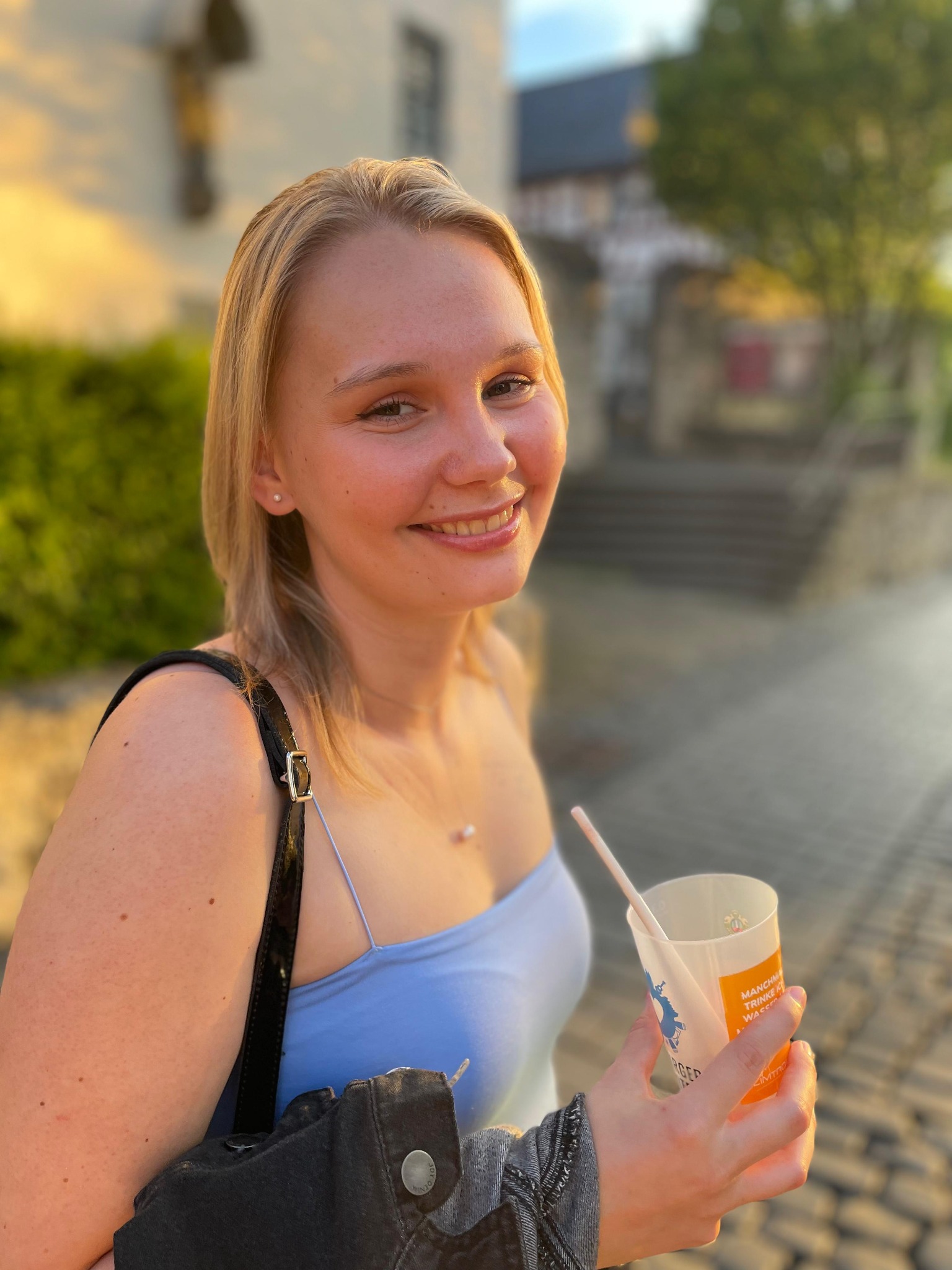 Porträt im warmen Abendlicht