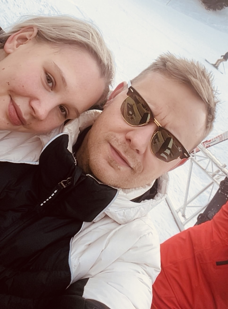 Gemeinsames Ski-Selfie
